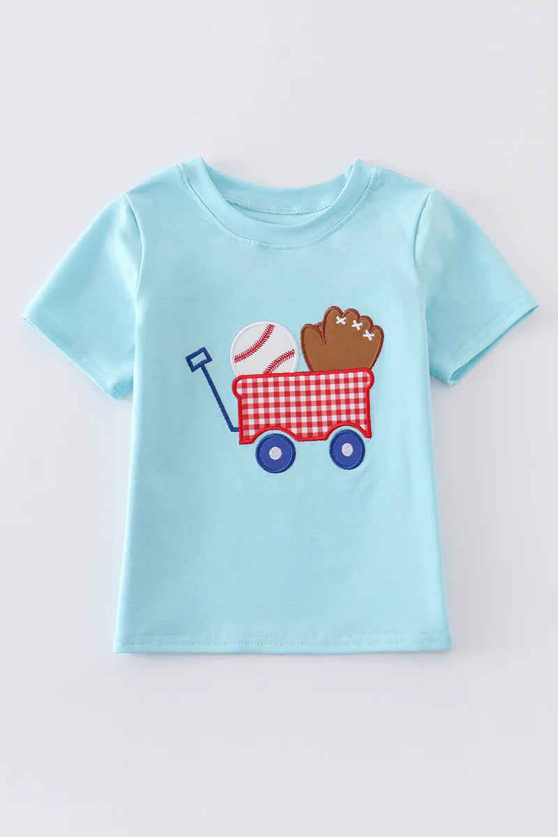 Boys Baseball Wagon Shirt