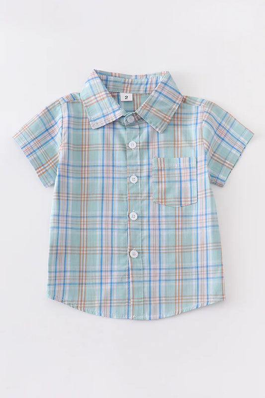 Boys - Turquoise Plaid